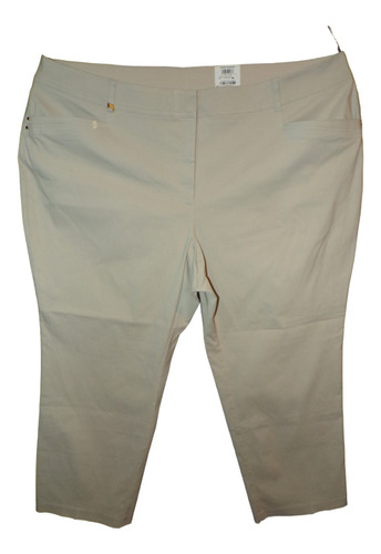 Pantalon Crema Claro Vestir Talla 3x (42/44) J M Collection