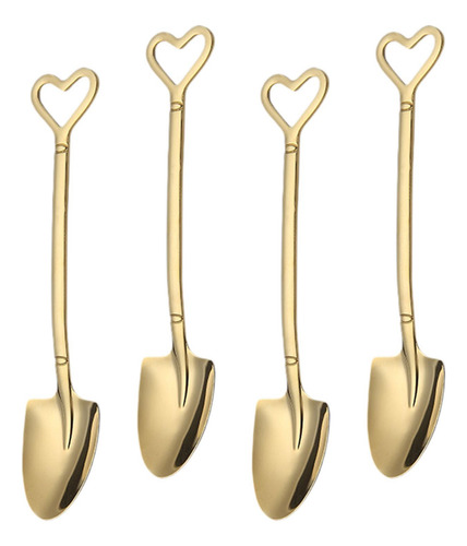 4 Cucharas Con Forma De , Cuchara Para Café, Té, Utensilio