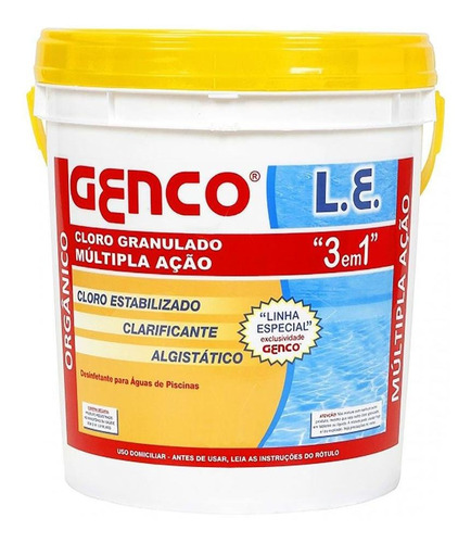 Cloro L.e 3 Em 1 Genco 2,5kg