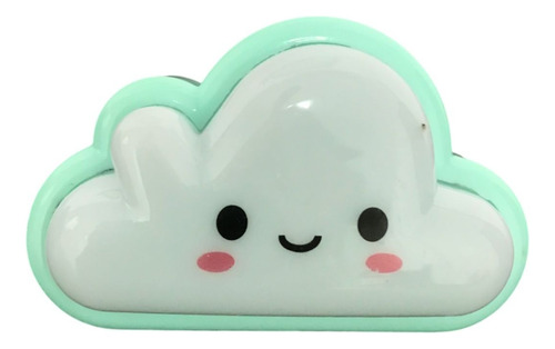 Luz De Noche Nube Lampara Led Infantil Colores Enchufe Estructura