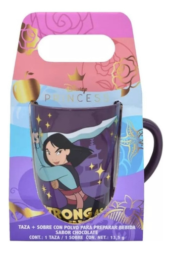 Taza Princesas Disney 100 Años Mulan Villanas Villanos 