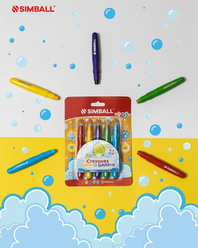 Kit Kids Crayones Bañera Y Acuarelables, Marcadores, Lápices