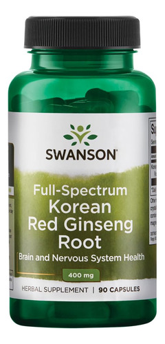 Ginseng Rojo Coreano 400mg 90 Cápsulas - Swanson