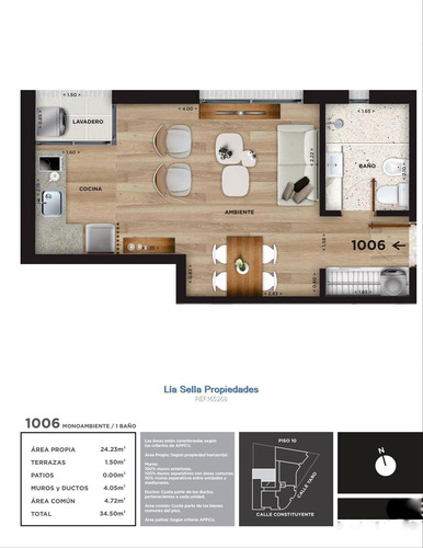 Imagen 5 de 11 de Venta Monoambiente En Cordón Cw165268