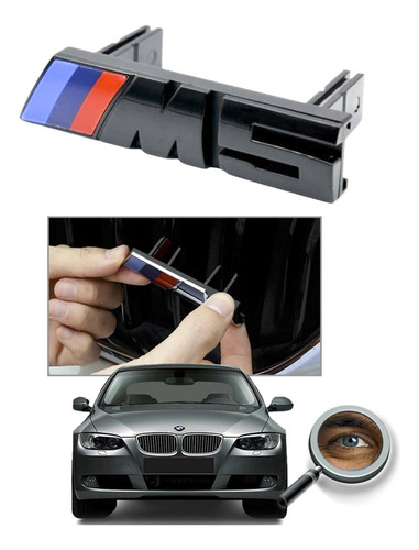 Emblema M5 Negro Parrilla P/ Bmw Montaje Extern Tuningchrome