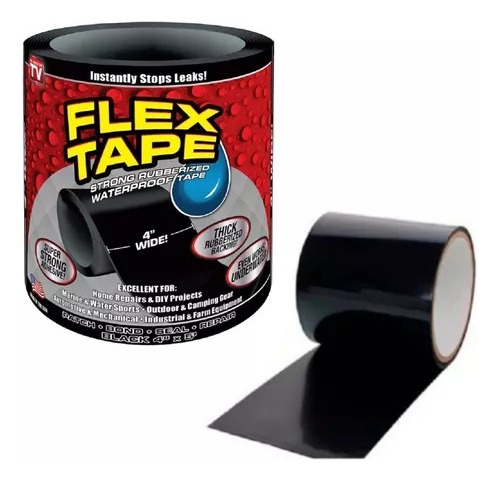 Cinta Flex Tape Adhesiva Impermeable Pega Todo Fuerte