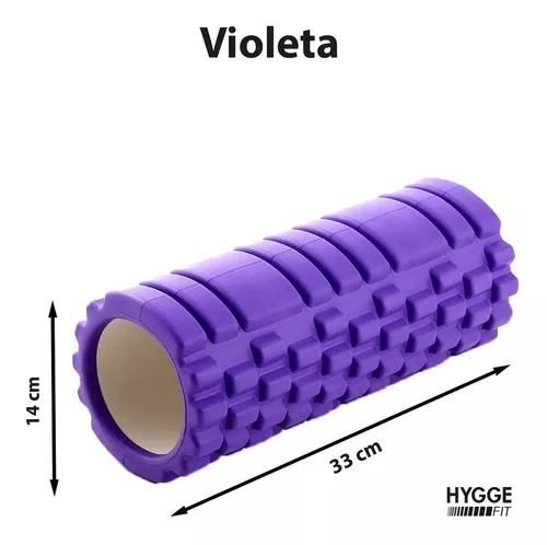 Rolo Rodillo Texturado Masajes Foam Roller Elongación 33cm