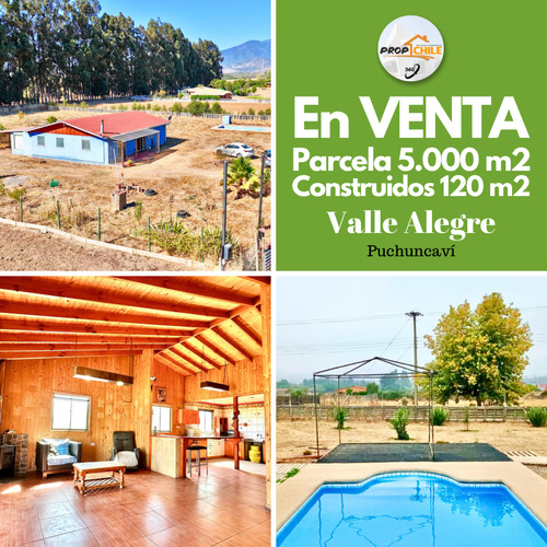 En Venta Parcela 5.000 M2, Valle Alegre, Puchuncaví.