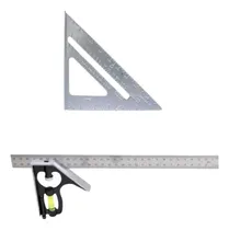 Comprar Combo Escuadra Nivel  Y Escuadra Sombrero Carpintero Madera