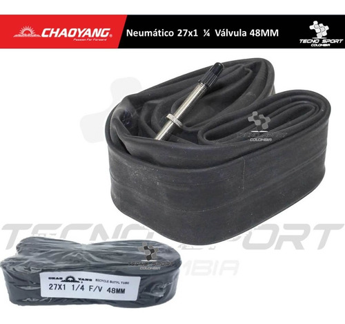 Imagen 3 de 6 de Neumatico Bicicleta 700x35 Valvula 48mm Chaoyang F/v