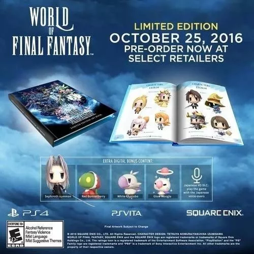 World Of Final Fantasy Ps4 Limited Edition (en D3 Gamers)