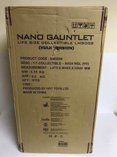 Nano Gauntlet Hulk Ver 1/1 71cm Endgame Avengers Hot Toys