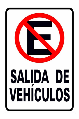 Imagen 3 de 6 de Cartel Prohibido Estacionar En Pvc De 3mm - 50x30 Cm