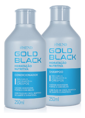 Amend Gold Black Hidratação Nutritiva Kit Shampoo+cond