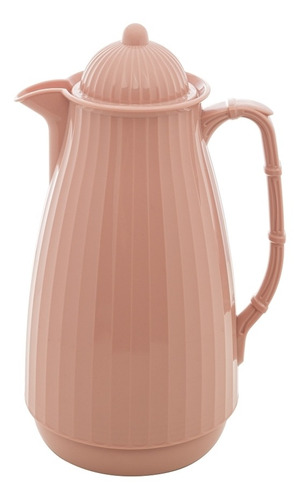 Garrafa Térmica Lyor Bambu De Plástico Rosa 1l