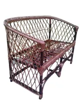 Comprar Sillon De Mimbre Doble Exterior E Interior.por Encargue