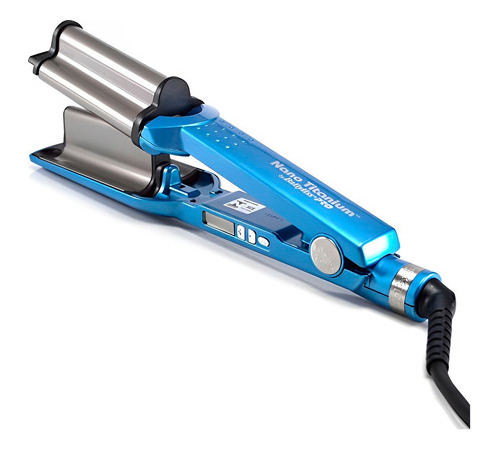 Modelador Triondas Deep Waver Nano Titanium 220 Babyliss Pro Cor Azul