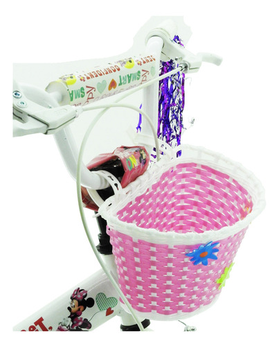 Bicicleta Infantil Para Minnie Rodado 16 Paseo Nena/niña Color Blanco Tamaño Del Cuadro 16