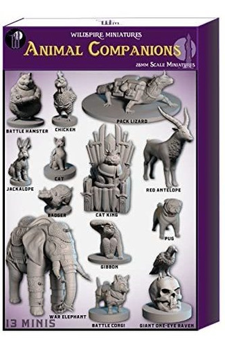 Wildspire 13 Figuras De Animales Para Miniaturas Dnd Djkwc