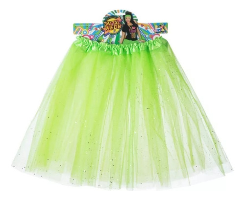 Tutu Neon Fluo Brillo Disfraz Bailarina Colores