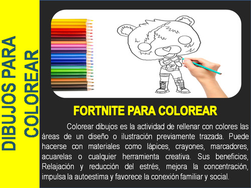 Fortnite Libro Imprimir Colorear Pintar