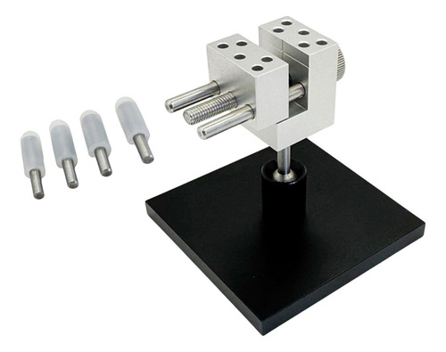 Mini Torno De Em Miniatura, 4 Haste De Fixação E Base