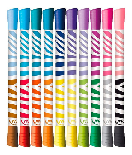 Imagen 2 de 6 de Marcadores Maped Colorpeps Duo X10 20 Colores Educando