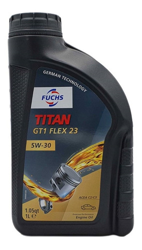 Aceite Motor Fuchs Gt1 Flex23 5w30 1 Litro 100% Sintético