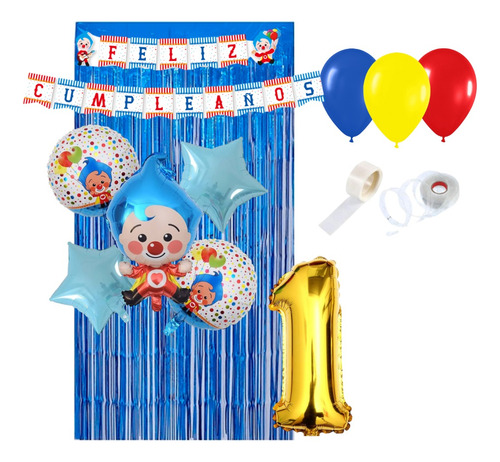 Kit De Cumpleaños Payaso Plim Plim