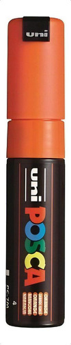 Caneta Posca 5.5mm Uni-ball Pc-7m Unidade Cor Laranja