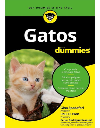 Libro Fisico Gatos Para Dummies. Gina Spadafori. Ceac