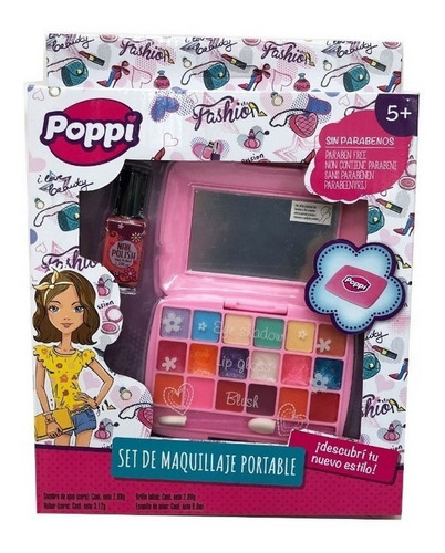 Imagen 1 de 4 de Set De Maquillaje Infantil Portable Poppi Ar1 S22633 Ellobo