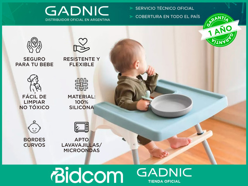 Plato De Comida Para Bebe Con Bordes Curvos Gadnic Seguro