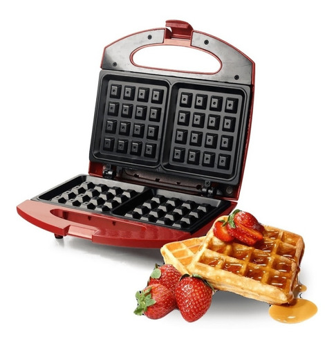 Wafflera 2 Waffles 750w Sw282 Indicador Luminoso Ken Brown