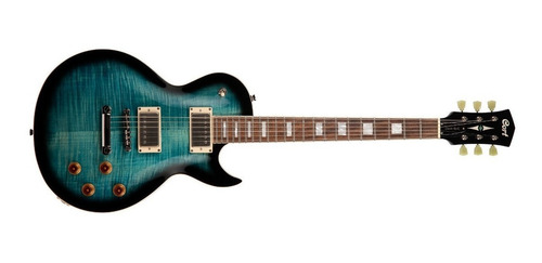 Imagen 2 de 2 de Guitarra eléctrica Cort CR Series CR250 de caoba dark blue explosion con diapasón de jatoba