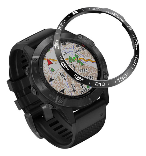 Anillo De Bisel De Acero Inoxidable Para Garmin Fenix 6x/6x