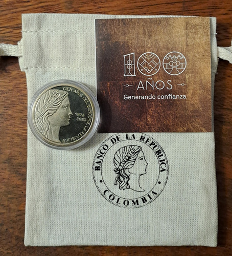 Colombia Moneda 20.000 Año 2023 Pesos Cien Años Del Banco.sc