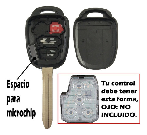 - Carcasa Llave Control Prius Highlander Rav4 Sequoia