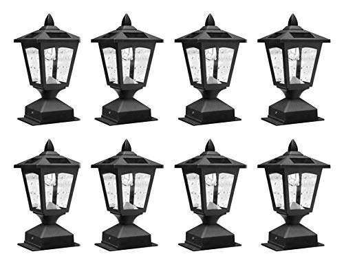 Paquete De 8 4 X 4 Solar Powered Post Cap Light Entradas