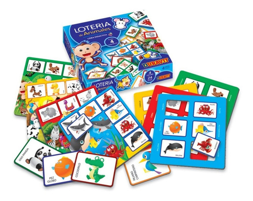 Loteria Infantil Duravit De Animales Planeta Juguete