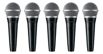 Comprar Kit 5 Micrófonos Shure Pga48-xlr Dinámicos Vocal Cardioides
