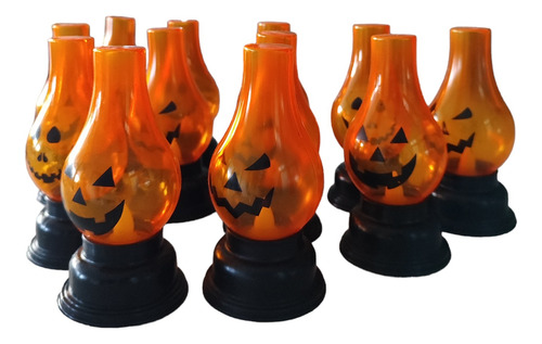 12 Velas De Calabaza Halloween Dia, De Muertos