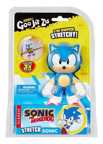 Goo Jit Zu Muñeco Sonic Hedgehog Super Flexible Stretchy Ed