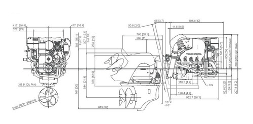 Motor Volvo Penta 6.2 V8 430hp + Rabeta Dps P/ Barco Lancha