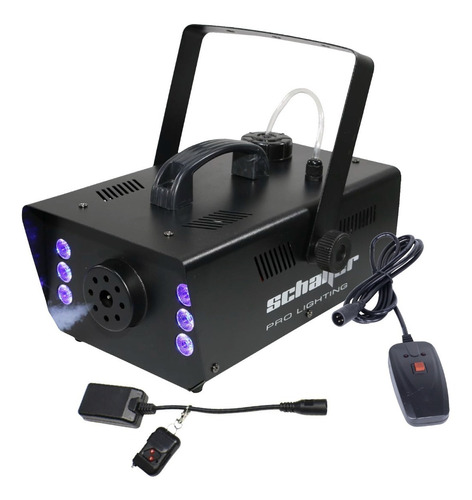 Maquina Caja De Humo 900w Con 6 Led Alambrica E Inalambrica