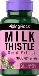 Milk Thistle Seed Extract 3000 Mg X 200 Cápsulas-piping Rock