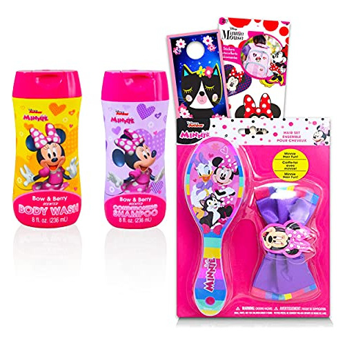 Paquete De Cepillo Y Baño De Minnie Mouse De Disney ~ Juego 