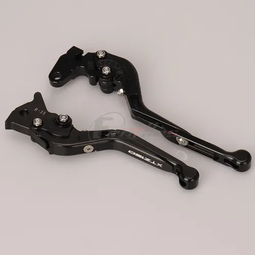 C Palancas De Aluminio Plegables Para Yamaha Xtz150, Negro