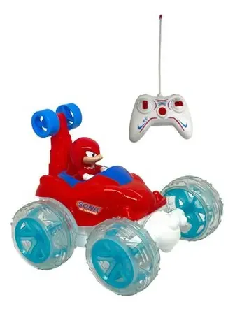 Carro Control Remoto Loco Sonic Knuckles Recargable Luz Niño Rojo Knuckles  The Echidna | MercadoLibre