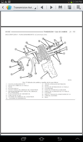 Manual Transmisión Automática De Dakota (42re) 95-00 Español (Usado)